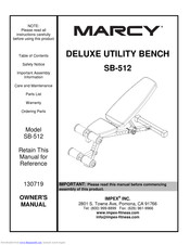 Impex Marcy SB-512 Owner's Manual