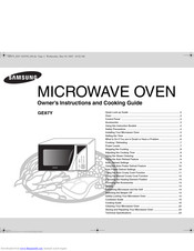 SAMSUNG GE87Y Owner's Instructions And Cooking Manual