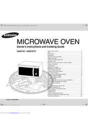 SAMSUNG GE872TC Owner's Instructions And Cooking Manual