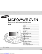 SAMSUNG GE83Z Owner's Instructions And Cooking Manual