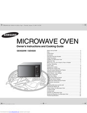 SAMSUNG GE4020 Owner's Instructions And Cooking Manual