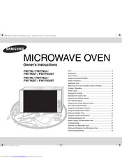 SAMSUNG FW77K Owner's Instructions Manual