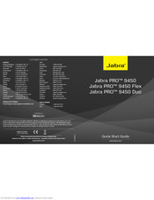 Jabra PRO 9450 Duo Quick Start Manual