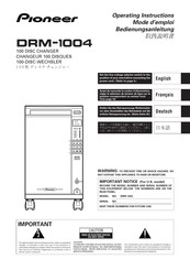 Pioneer DRM-1004 Operating Instructions Manual