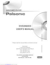 Palsonic DVD2060DX User Manual