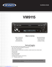 Jensen VM9115 Installation Manual