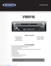 Jensen VM9116 Installation Manual