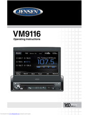 Jensen VM9116 Operating Instructions Manual