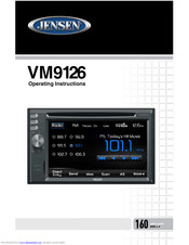 Jensen VM9126 Operating Instructions Manual