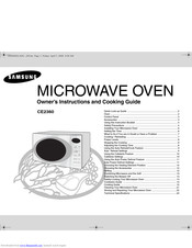 SAMSUNG CE2360 Owner's Instructions And Cooking Manual