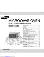 SAMSUNG CE2733NT Owener's Instructions And Cooking Manual