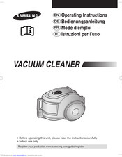 SAMSUNG Vacuum cleaner Operating Instructions Manual