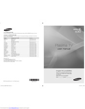 SAMSUNG Plasma TV User Manual