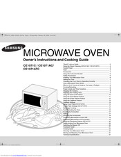 SAMSUNG CE1071C Owner's Instructions And Cooking Manual