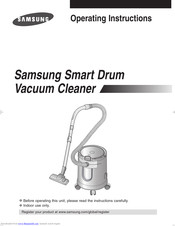 SAMSUNG Smart Drum Vacuum Cleaner Operating Instructions Manual