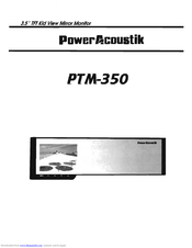 Power Acoustik PTM-350 Instruction Manual