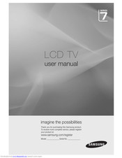 SAMSUNG LA55C750 User Manual