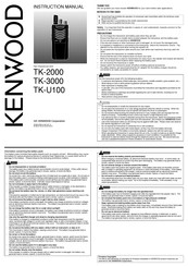 Kenwood TK-U100 Quick Manual