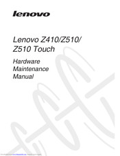 Lenovo Z410 Hardware Maintenance Manual