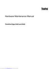 Lenovo ThinkPad Edge E425 Hardware Maintenance Manual