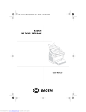 Sagem MF 3450 LAN User Manual