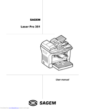 Sagem LASER PRO 351 User Manual