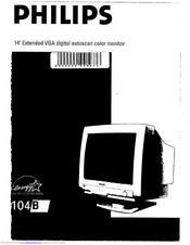 Philips 104B Operating Instructions Manual