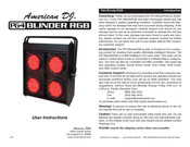 American DJ P64 BlinderRGB User Instructions