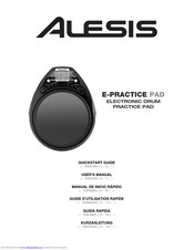 Alesis E-PRACTICE PAD Quick Start Manual
