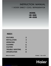 Haier HR-183S Instruction Manual