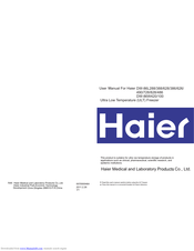haier DW-86L626 User Manual