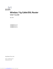 3COM 3CRWER101U-75 - Wireless 11g Cable/DSL Router User Manual