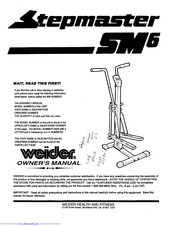 Weider Stepmaster SM6 Owner's Manual