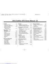 Cadillac ATS 2014 Owner's Manual