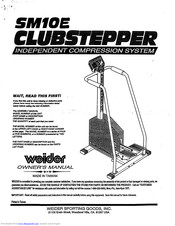 Weider Clubsepper SM10E Owner's Manual