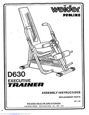 Weider D630 Assembly Instructions Manual