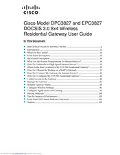 Cisco EPC3827 User Manual