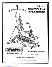 Weider Executive Plus Trainer D630 S 354.156340 Assembly Instructions Manual