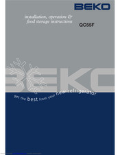 Beko QC55F Installation, Operating And Maintanance Instructions