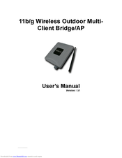 EnGenius 11b/g Wireless Outdoor Multi-Client Bridge/AP User Manual