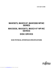 Fujitsu MAX3147 NC SERIES Specifications