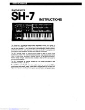 Roland SH-7 Instrucitons
