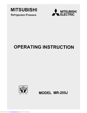 Mitsubishi Electric MR-255J Operating	 Instruction