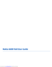 Nokia fold 6600 User Manual