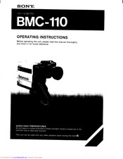 Sony Betamovie BMC-110 Operating	 Instruction