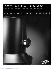 Peavey PV Lite 3000 Operating Manual