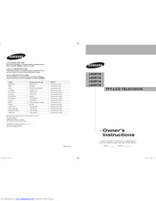Samsung LN23R71B Owner's Instructions Manual