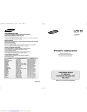 Samsung LE23R7 Owner's Instructions Manual