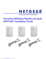 Netgear XAVT1601 Installation Manual