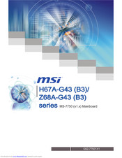 MSI Z68A-G43 B3 series User Manual